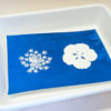 Bac de rinçage pour cyanotype