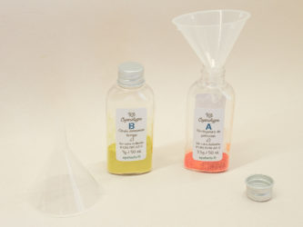 Préparation produits pour cyanotype entonnoir