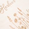 Détail motif herbier