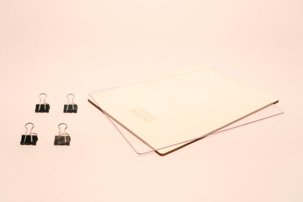 Cadre d'insolation pour cyanotype au format A5, en bois