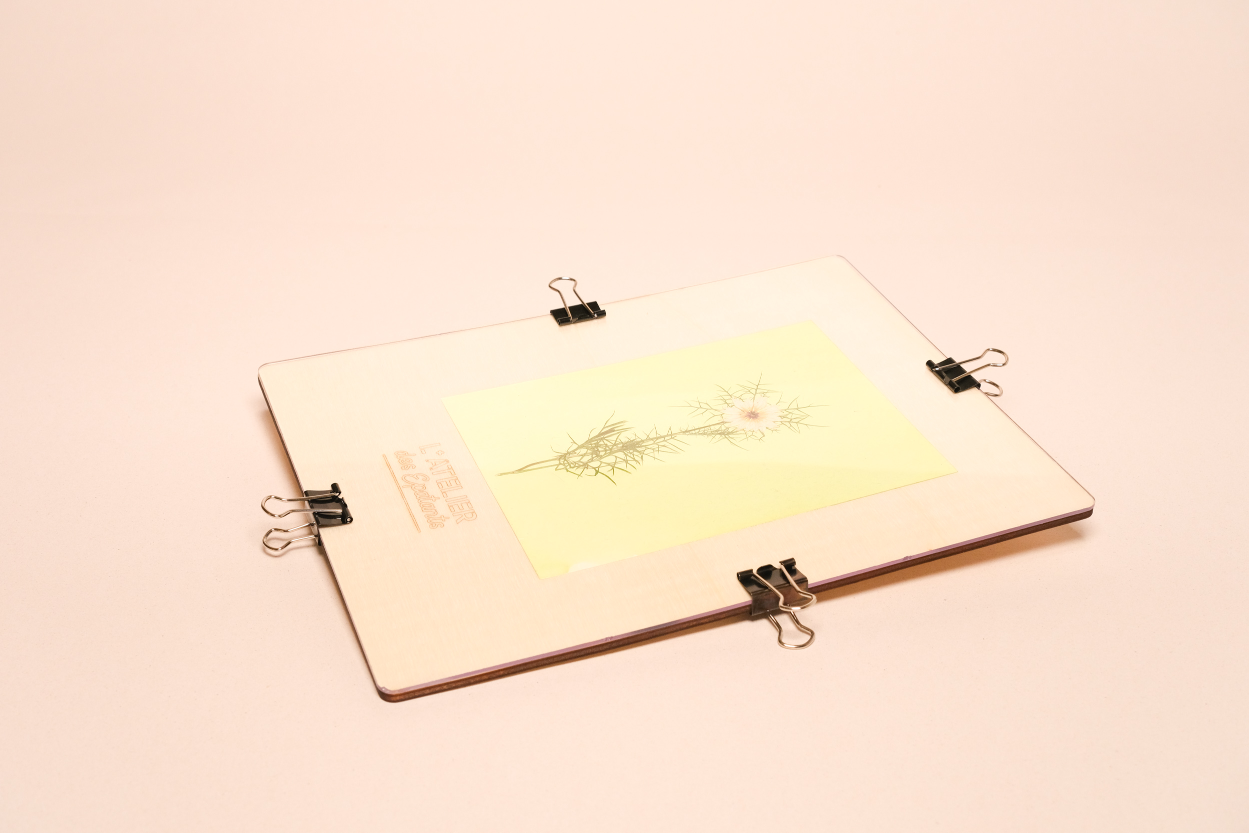 Cadre d'insolation pour cyanotype au format A5