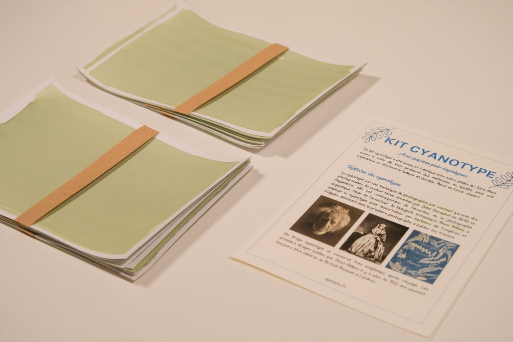 Kit cyanotype sur mesure pour ateliers créatifs