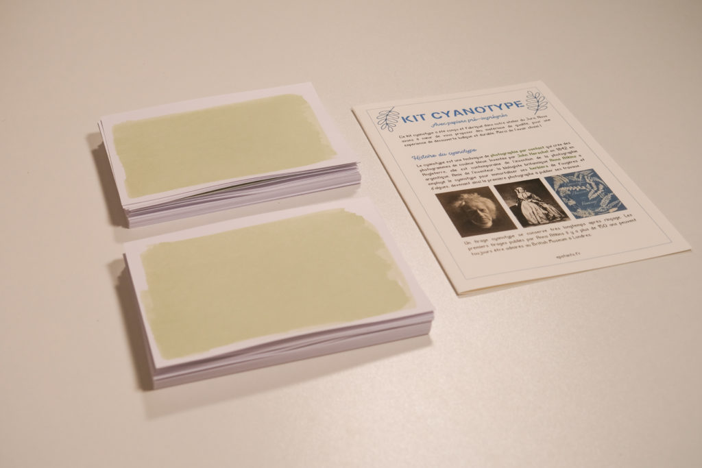 Kit cyanotype sur mesure avec papiers