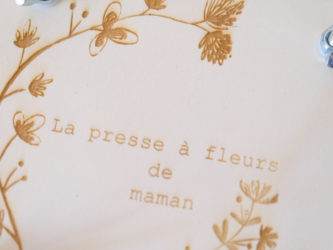 Presse à fleurs personnalisée pour maman