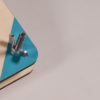 Presse à fleurs 12x12cm, motif "Ombelle", coins turquoises – Image 2