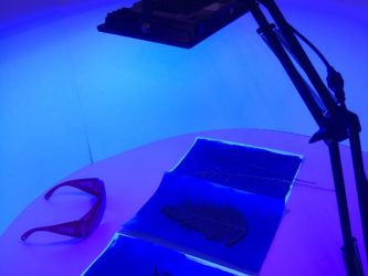 Lampe UV grand format pour cyanotype