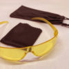 lunettes anti UV de couleur ambre / jaune