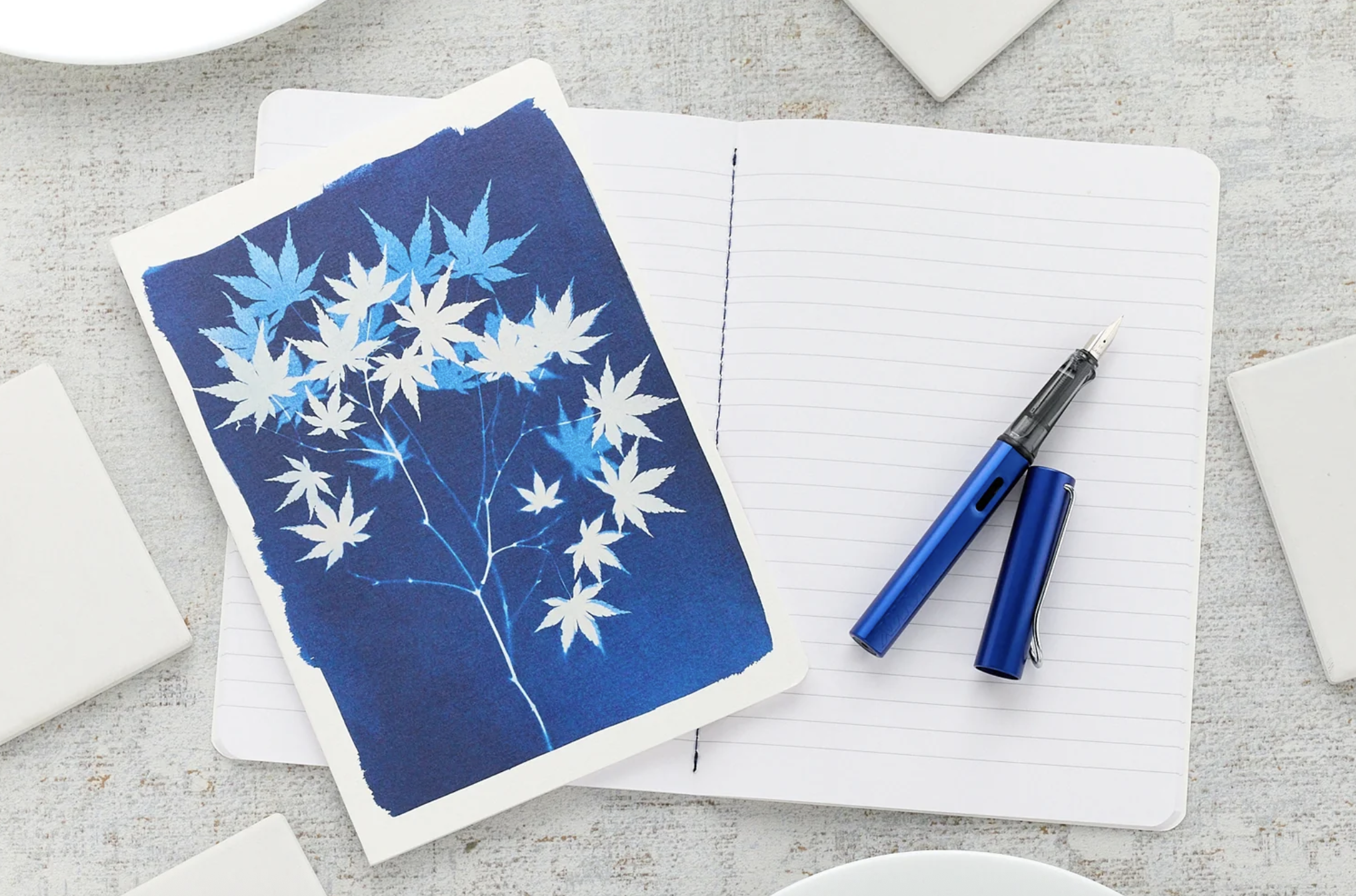 cahier cyanotype A5 clairefontaine