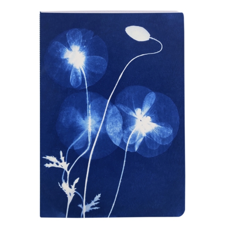 cahier A6 Clairefontaine à motif cyanotype