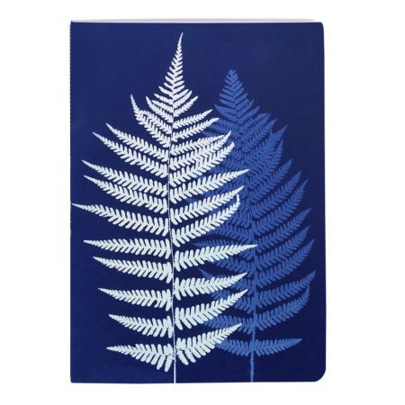 cahier A6 Clairefontaine à motif cyanotype