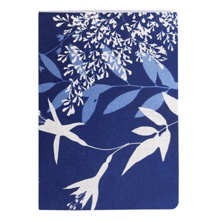 cahier A6 Clairefontaine à motif cyanotype